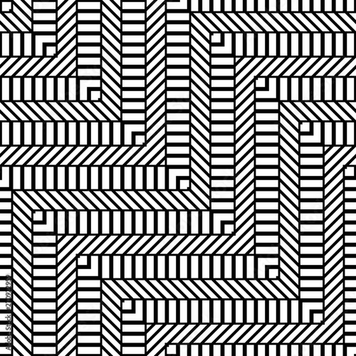 Design seamless monochrome zigzag pattern.