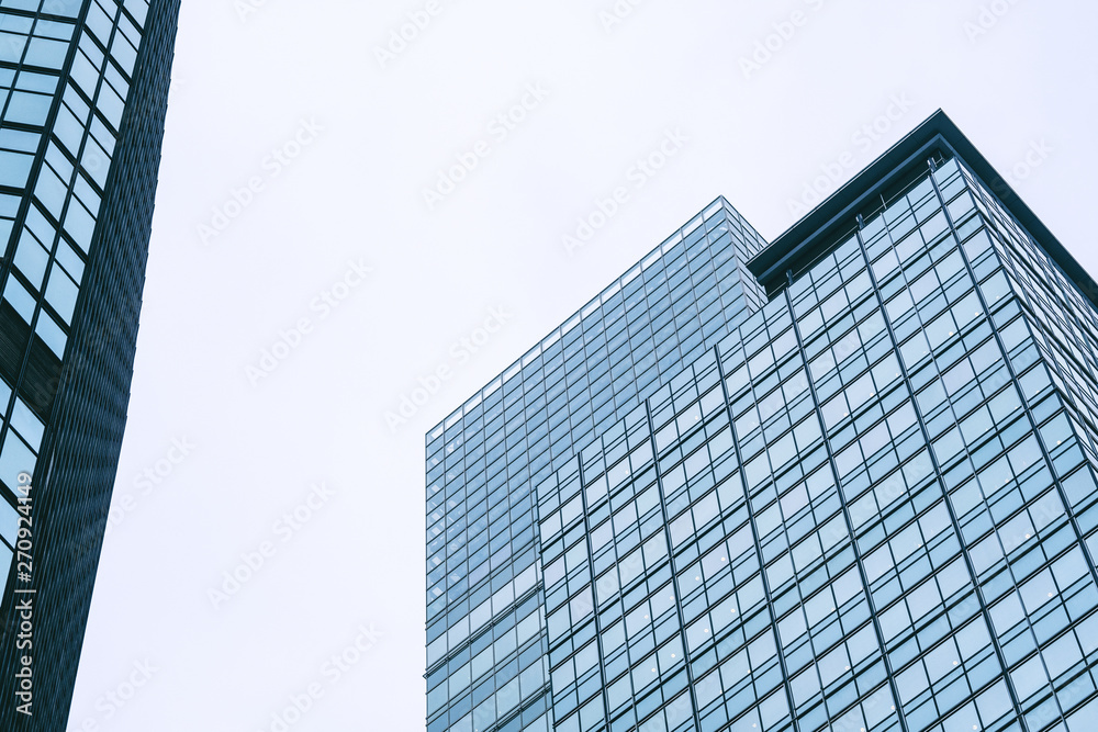 High modern style building in the city High modern style building in the city