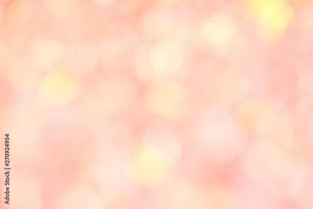 Fototapeta premium Pink, white and yellow color for blur background or texture - space fot your content.