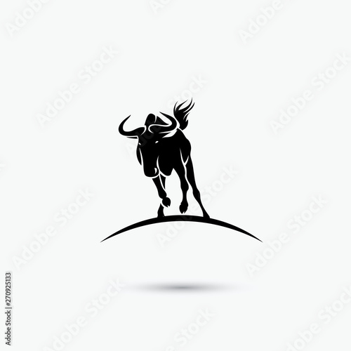Wildebeest - vector illustration - Vector