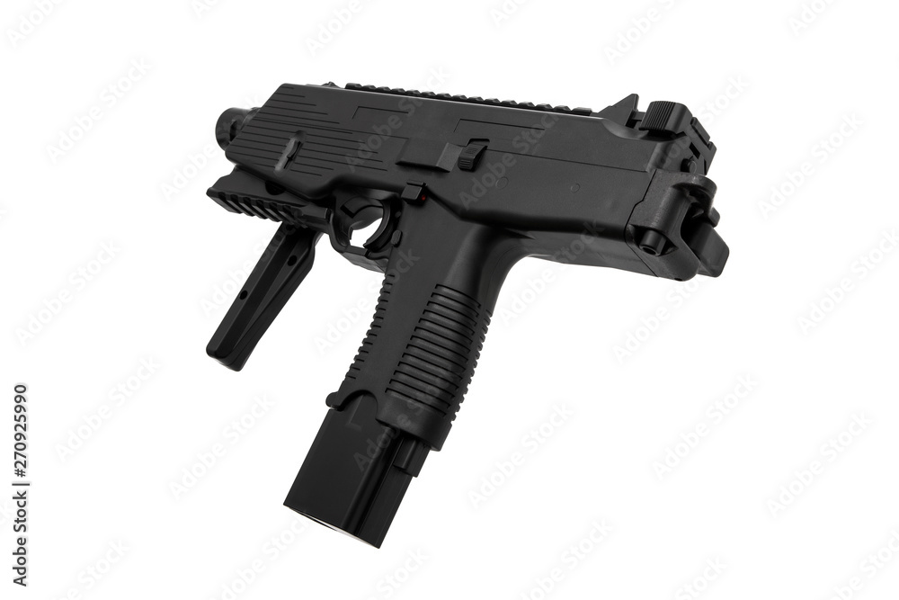 submachine gun isolated on white submachine gun isolated on white