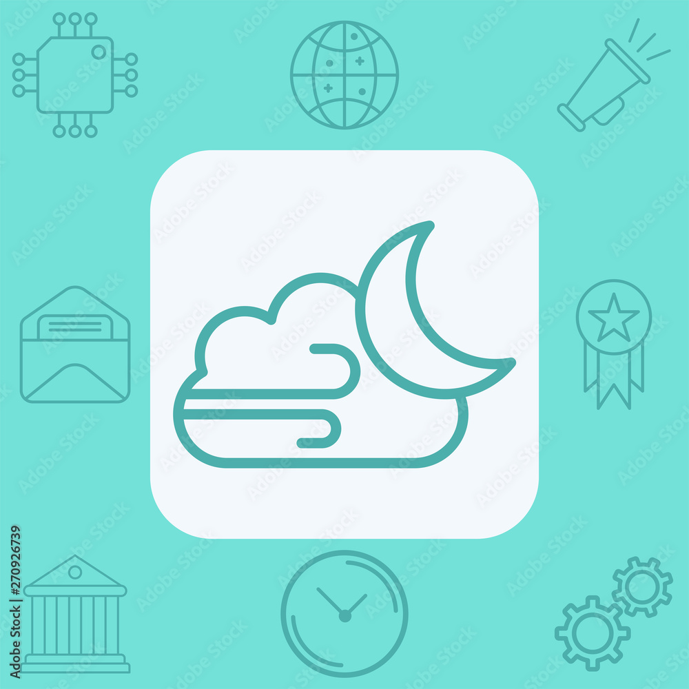 Windy vector icon sign symbol Windy vector icon sign symbol