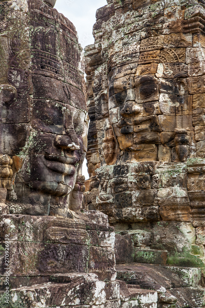 Bayon temple in The Angkor Wat