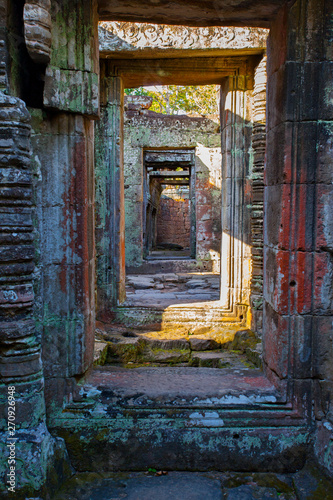 Ancient doorways in Angkor Wat