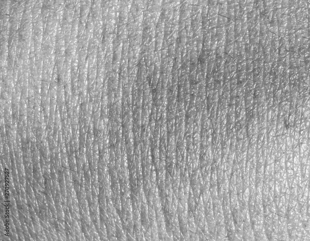 Human skin texture close up in black and white colors Stock Photo