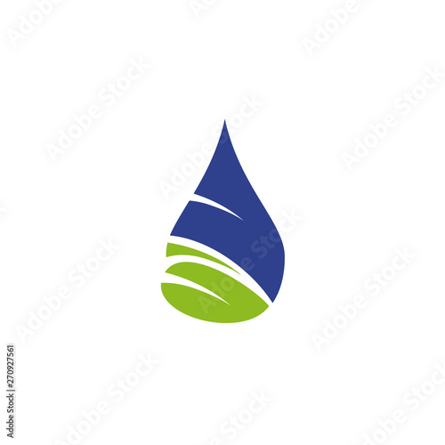 Water drop logo icon vector template