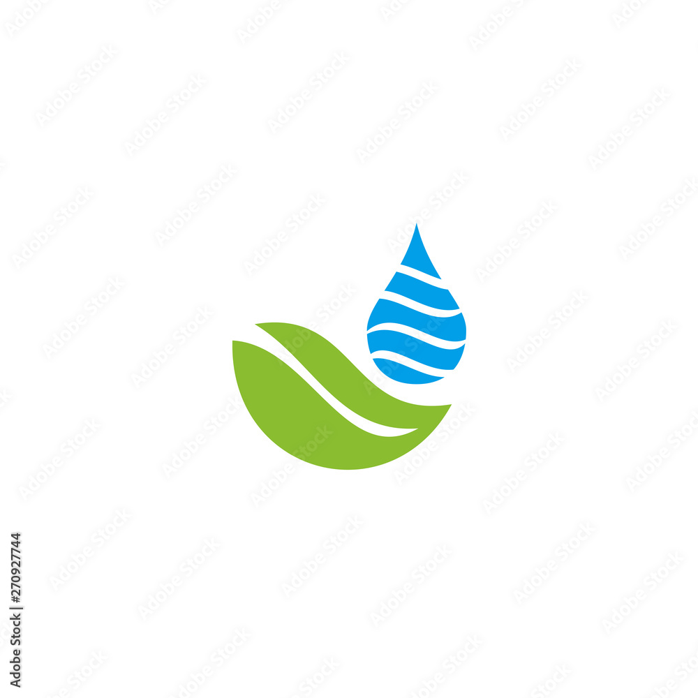 Obraz premium Water drop logo icon vector template
