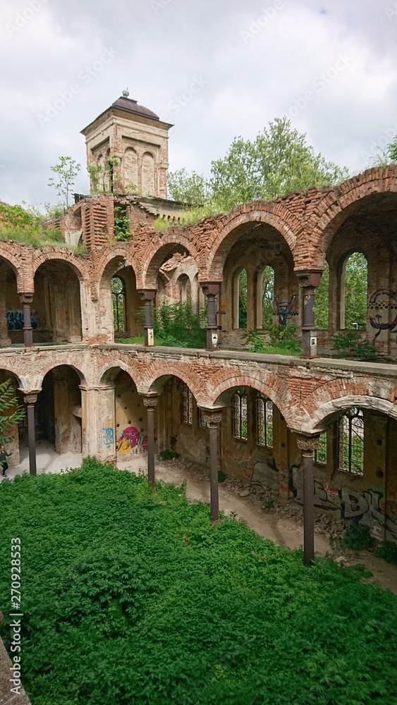Fototapeta premium Synagogue ruins, Vidin, Bulgaria 