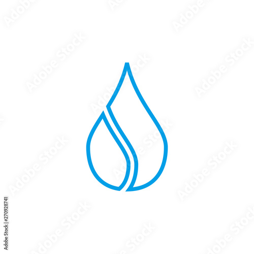 Water drop logo icon vector template