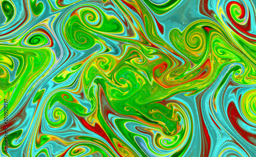 Fototapeta Naklejka Na Ścianę i Meble -  Magic space texture, pattern, looks like colorful smoke and fire with little dots