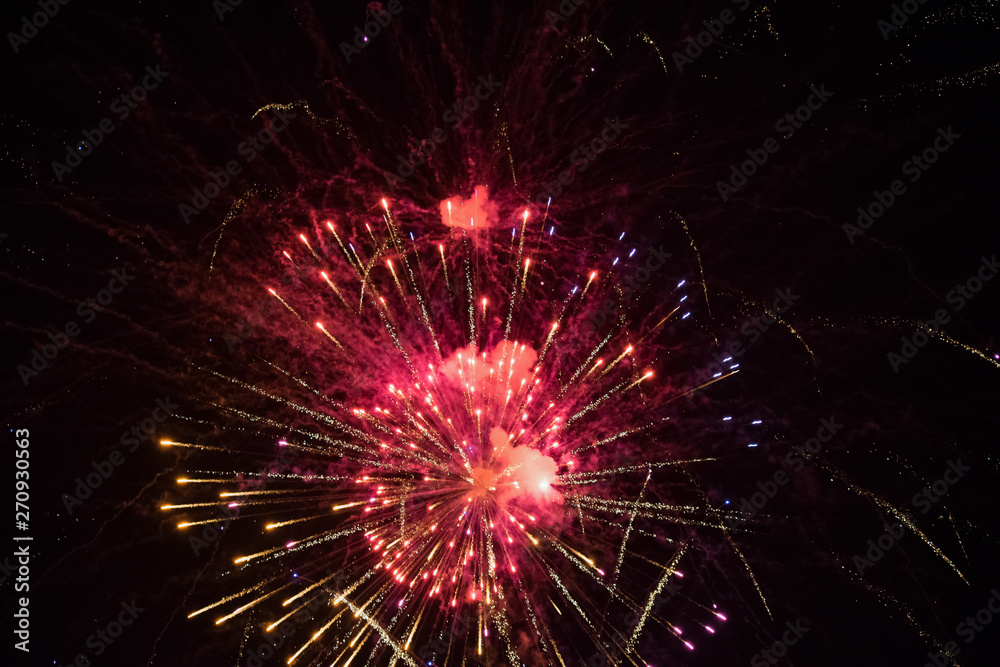 Fireworks in New Year's Eve. Greece, Thessaloniki Fireworks in New Year's Eve. Greece, Thessaloniki