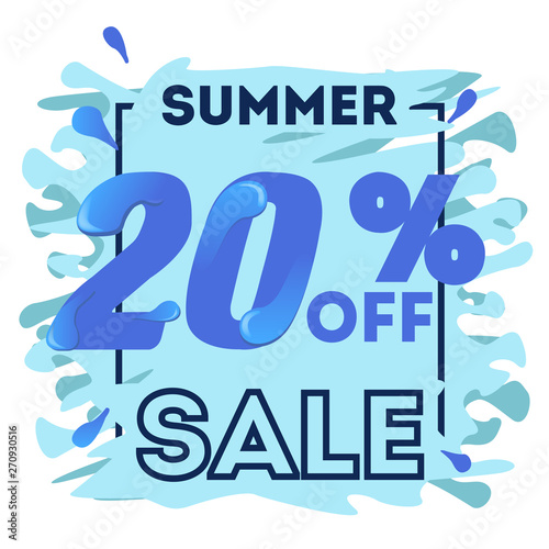 20% off summer discount banner