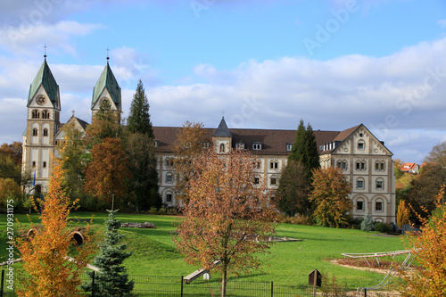 Monastery, St. Bonifatius monastery, Klosterpark, Hünfeld, Hesse, Germany