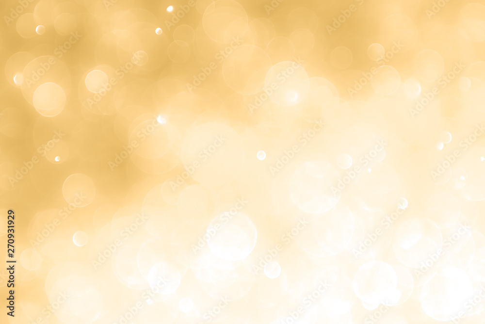 Abstract gold background with bokeh, bokeh background, sparkle bokeh background