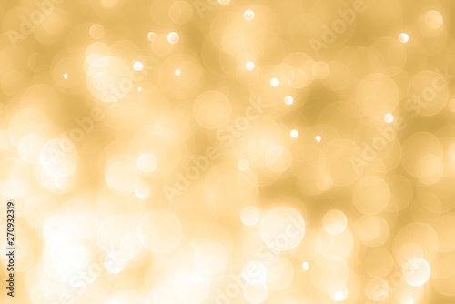 abstract golden background with light bokeh effect