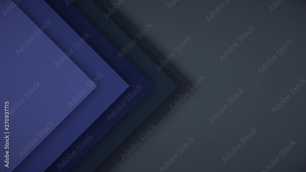 Abstract animation of layers of triangular. Animation. Background animation of moving colored triangular layers on dark background with three-dimensional effect