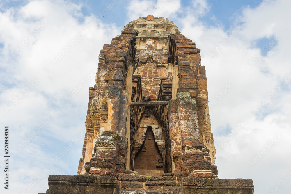Ruin of Wat Phra Si Mahathat in Lopburi,Thailand. 