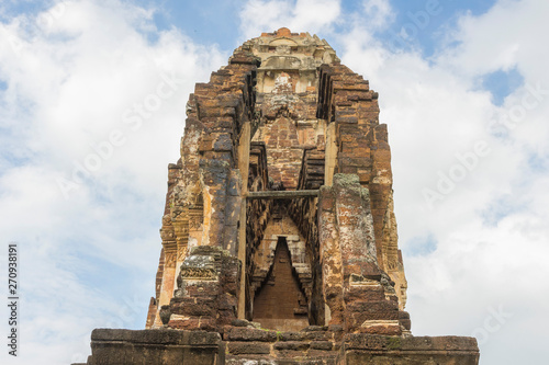 Ruin of Wat Phra Si Mahathat in Lopburi,Thailand. 