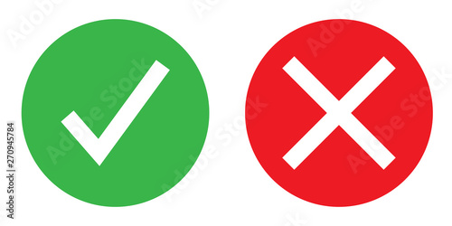plain icon showing yes or no color