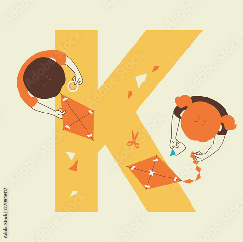 Kids Alphabet School Kite M...