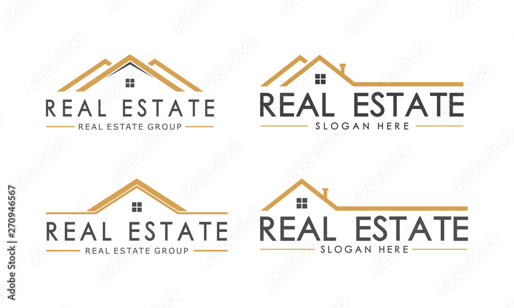 Real estate logo set / house logo collection Real estate logo set / house logo collection