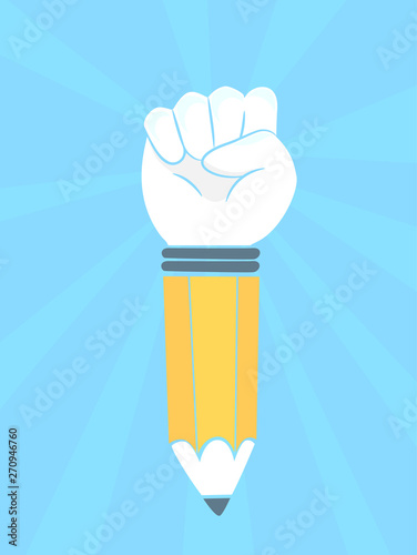 Hand Empower Education Illu...