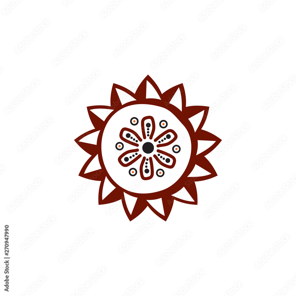 Aboriginal art icon logo design vector template Aboriginal art icon logo design vector template