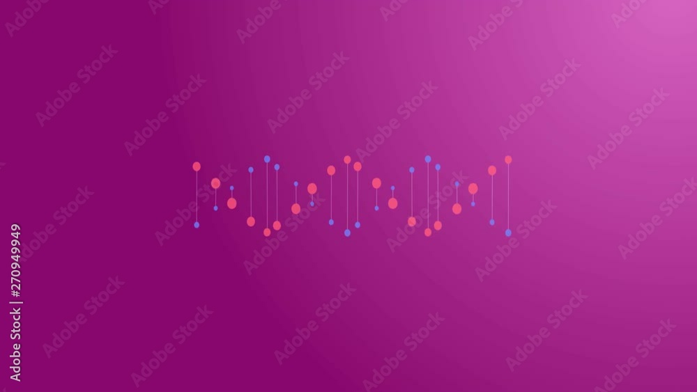 DNA rotating Loop background 3d animation 4K DNA rotating Loop background 3d animation 4K