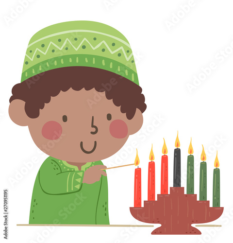 Kid Boy Kwanzaa Mishumaa Sa...