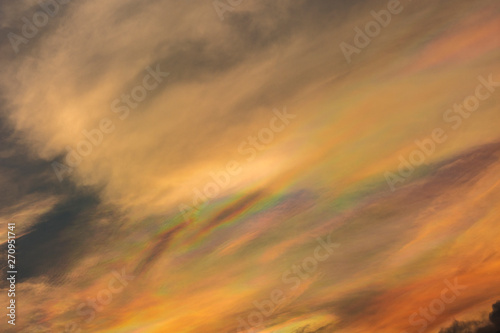 The beautiful sky background in the evening is a twilight light before the sun sets.