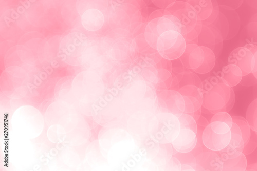 abstract soft pink background with light glow bokeh effect