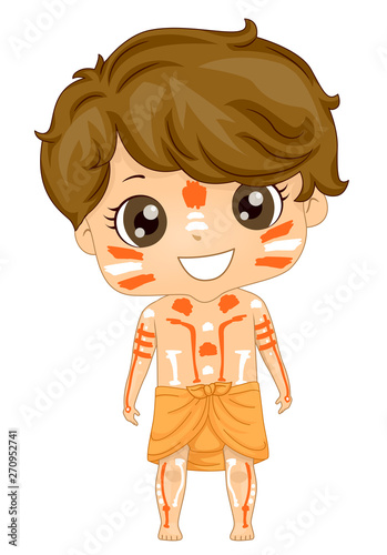 Kid Boy Australian Aborigin...