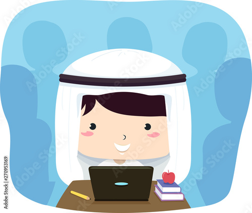 Kid Boy Qatari Laptop Class...