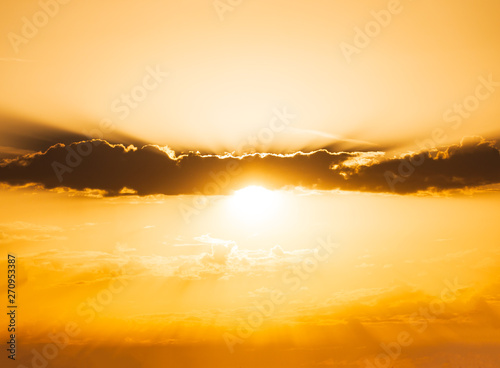 Photography clouds in the sky at sunset