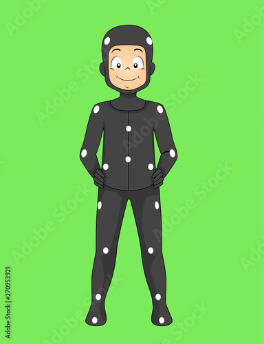 Kid Boy Green Screen Effect Illustration