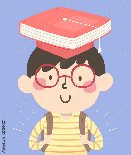 Kid Boy Student Graduation ...