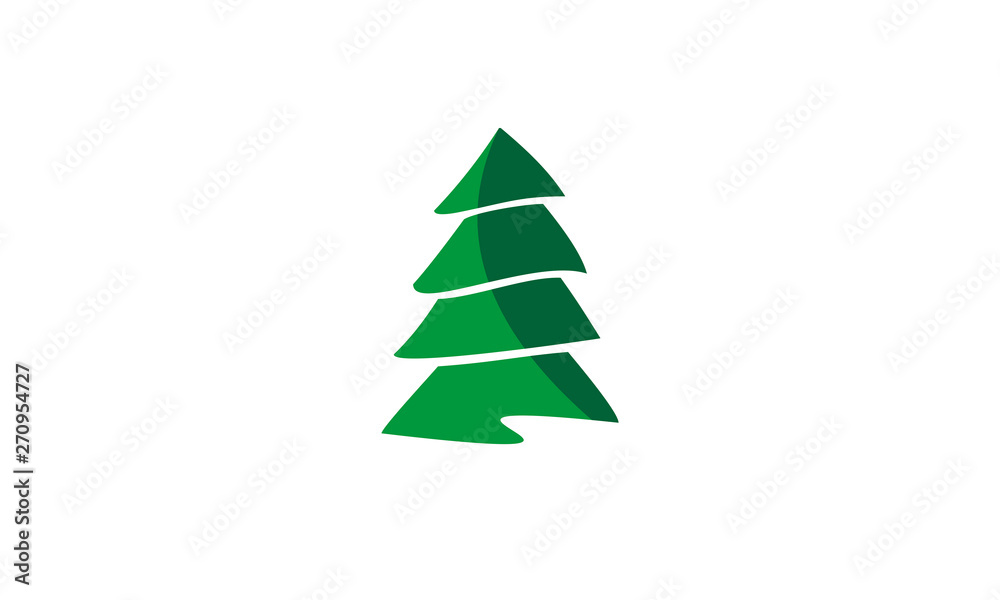 Obraz premium pine tree logo