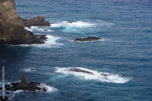 Küstenlandschaft des Atlantik bei Ponta de São Lourenço