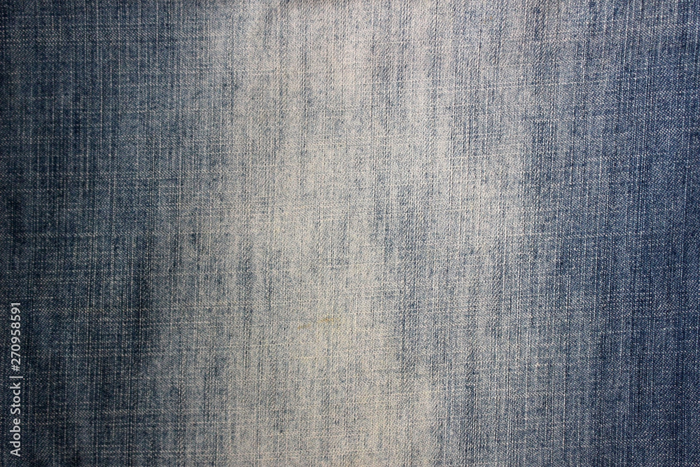 Foto Stock Blue faded denim jeans blank background texture | Adobe Stock