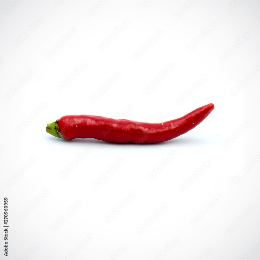 Red hot chili pepper isolated on the white background. Red hot chili pepper isolated on the white background.