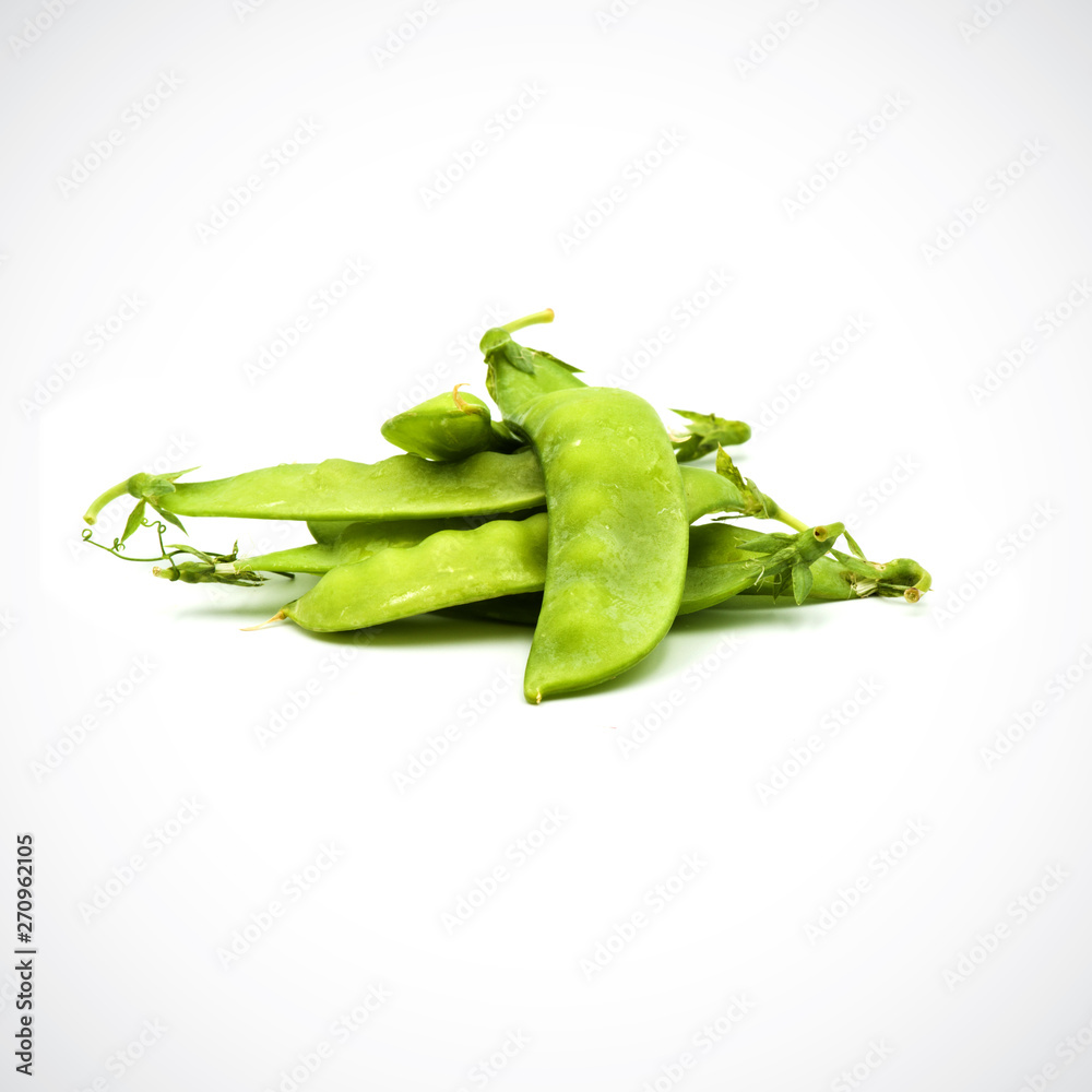 Soft peas, isolated ,on the white background. Soft peas, isolated ,on the white background.