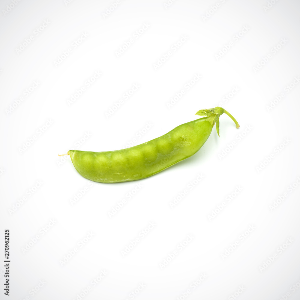 Soft peas, one piece isolated ,on the white background. Soft peas, one piece isolated ,on the white background.