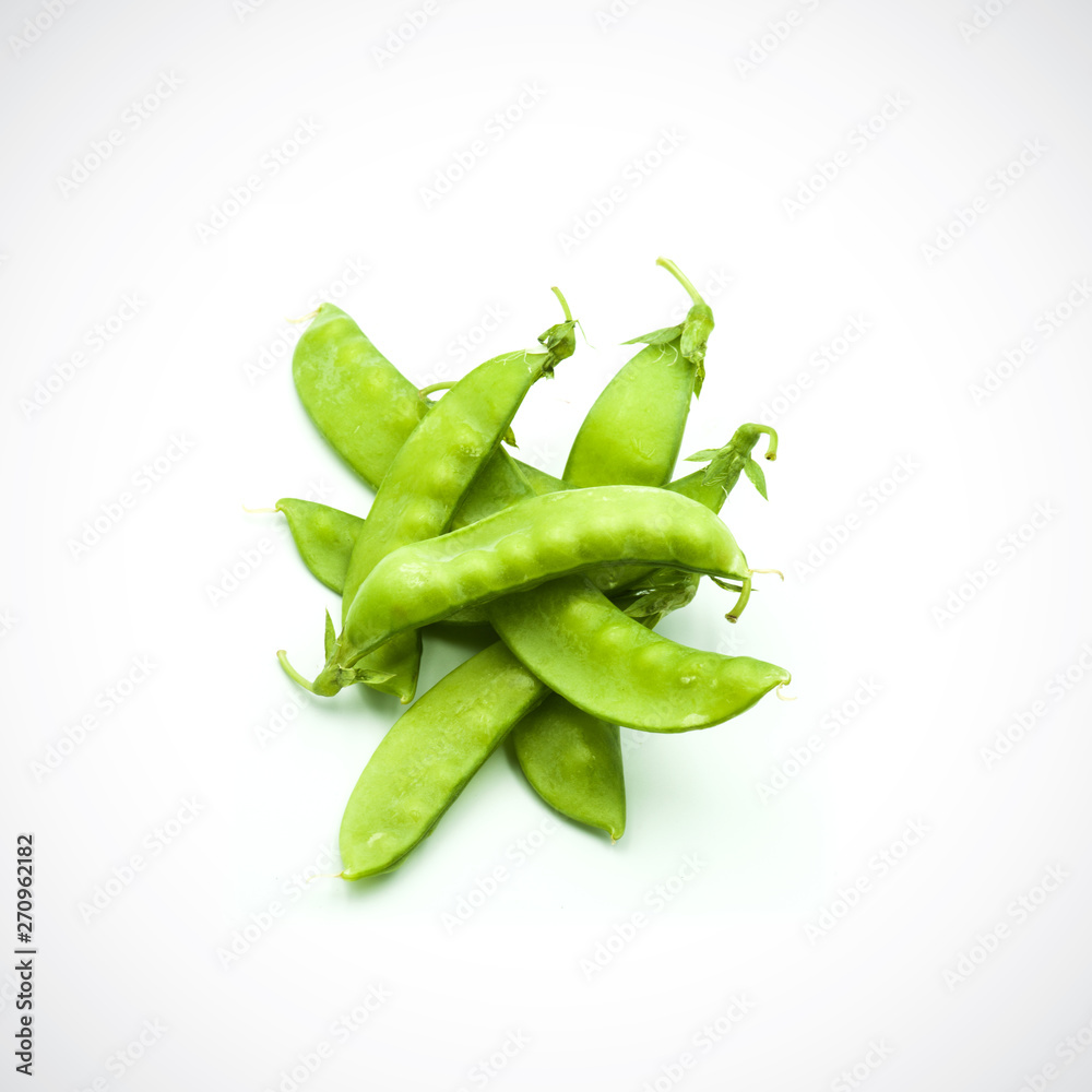 Soft peas, isolated ,on the white background. Soft peas, isolated ,on the white background.