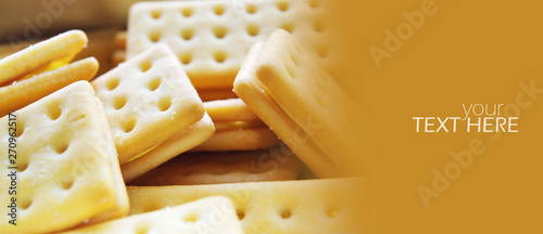 Cheece crackers with the copy space photo