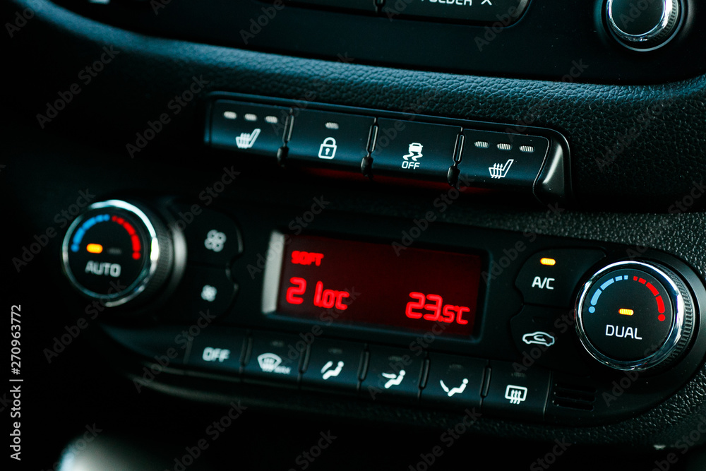 Cars Dashboard Climate Controle. Car concept 2.0