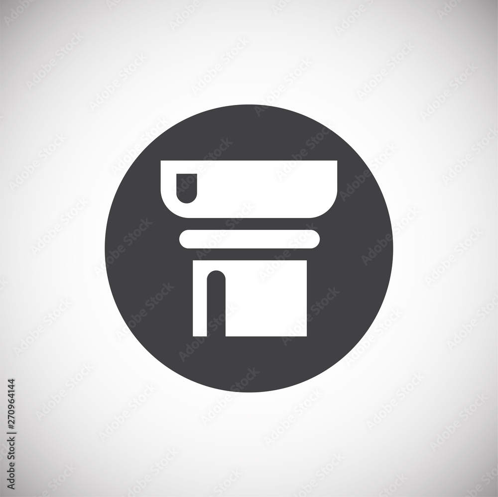 Column icon on background for graphic and web design. Simple illustration. Internet concept symbol for website button or mobile app. Column icon on background for graphic and web design. Simple illustration. Internet concept symbol for website button or mobile app.