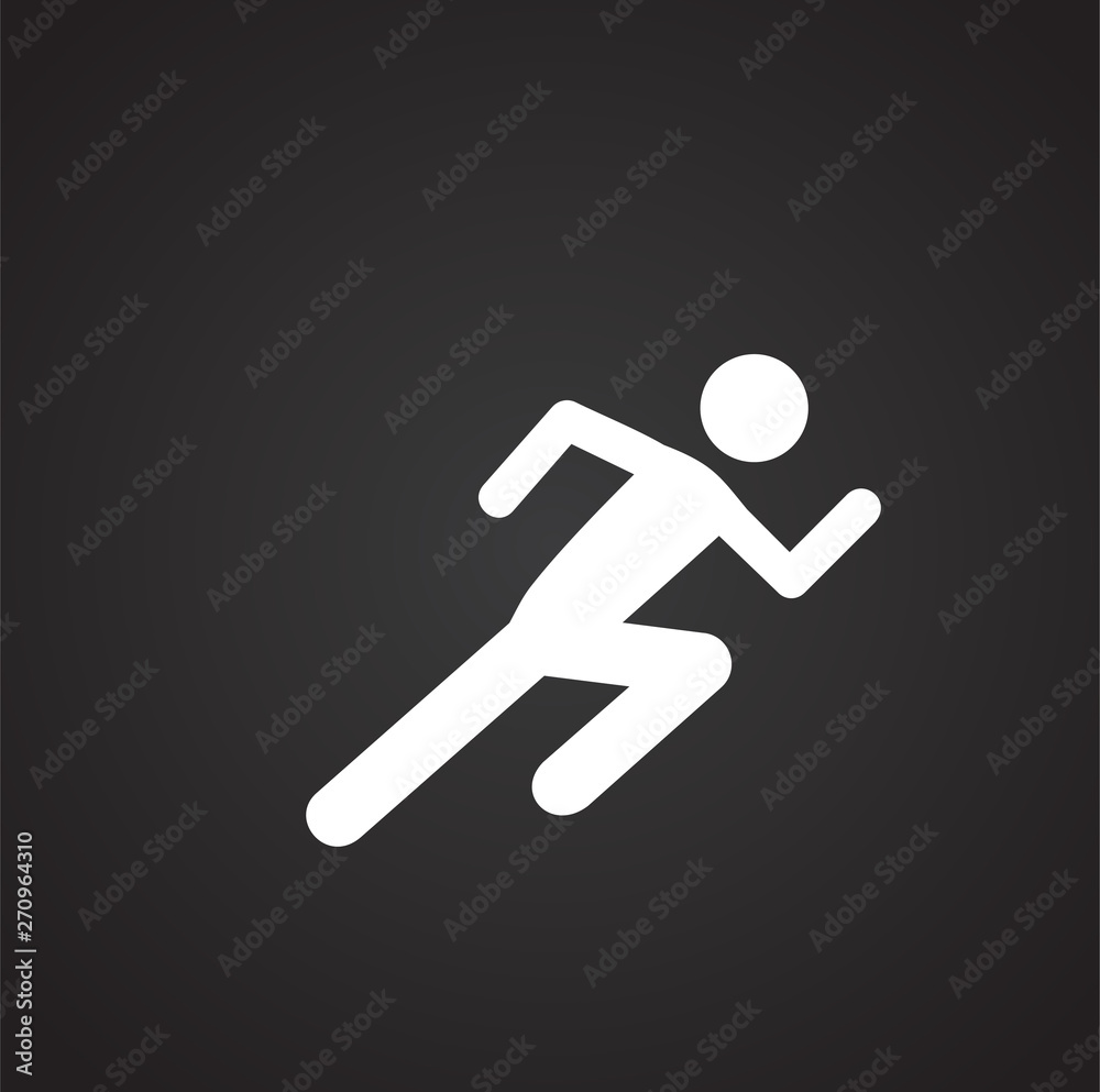 Running related icon on background for graphic and web design. Simple illustration. Internet concept symbol for website button or mobile app. Running related icon on background for graphic and web design. Simple illustration. Internet concept symbol for website button or mobile app.
