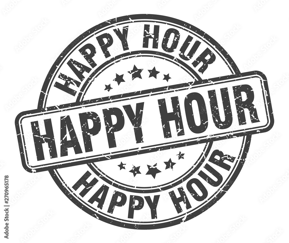 happy hour Stock Vector Adobe Stock