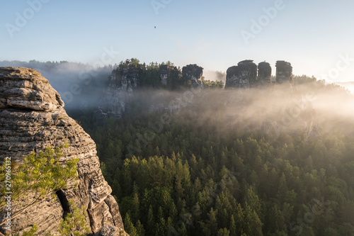 Die Bastei am Morgen photo