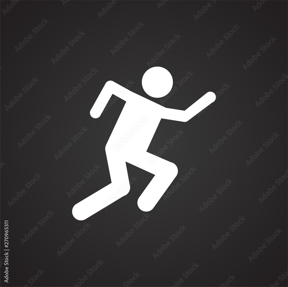 Running related icon on background for graphic and web design. Simple illustration. Internet concept symbol for website button or mobile app. Running related icon on background for graphic and web design. Simple illustration. Internet concept symbol for website button or mobile app.